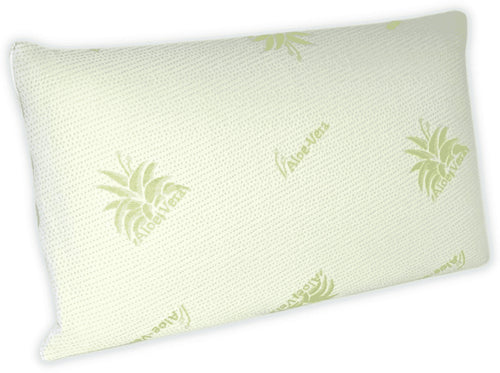 Cuscino Guanciale Memory Form in Aloe Vera Anallergico Altezza 15 Cm