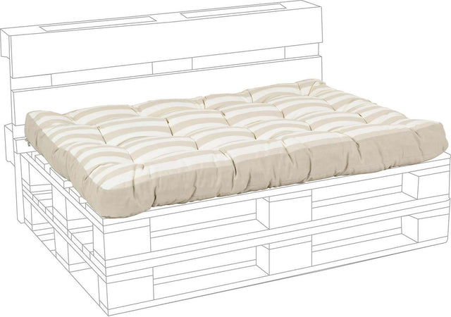 Cuscino imbottito per pedane in legno divani con bancali 120 cm Giardino e giardinaggio/Arredamento da giardino e accessori/Cuscini/Cuscini per divani Decor Space - Altamura, Commerciovirtuoso.it