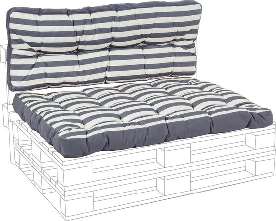 Cuscino imbottito per pedane in legno divani con bancali 120 cm Giardino e giardinaggio/Arredamento da giardino e accessori/Cuscini/Cuscini per divani Decor Space - Altamura, Commerciovirtuoso.it