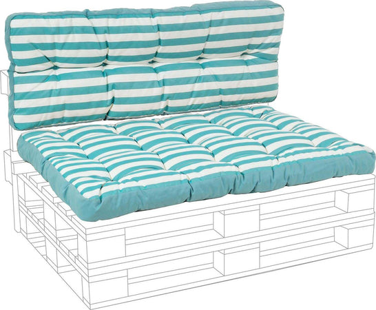 Cuscino imbottito per pedane in legno divani con bancali 120 cm Giardino e giardinaggio/Arredamento da giardino e accessori/Cuscini/Cuscini per divani Decor Space - Altamura, Commerciovirtuoso.it