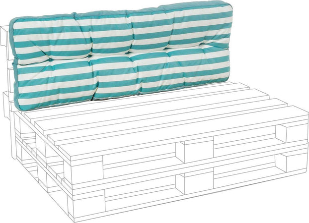 Cuscino imbottito per pedane in legno divani con bancali 120 cm Giardino e giardinaggio/Arredamento da giardino e accessori/Cuscini/Cuscini per divani Decor Space - Altamura, Commerciovirtuoso.it