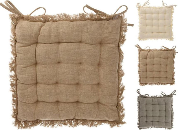 Cuscino Imbottito Per Sedia In Cotone Sfoderabile 40 X 40 Cm Giardino e giardinaggio/Arredamento da giardino e accessori/Cuscini/Cuscini per sedie da giardino Decor Space - Altamura, Commerciovirtuoso.it