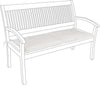 Cuscino per panca a 2 posti, idrorepellente e sfoderabile cerniera lampo, da 115 x 47 cm Giardino e giardinaggio/Arredamento da giardino e accessori/Cuscini/Cuscini per divani Decor Space - Altamura, Commerciovirtuoso.it