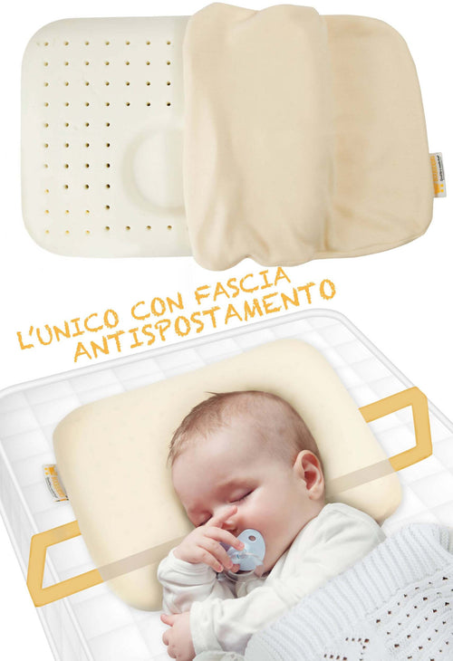 Cuscino Plagiocefalia per Neonato in Memory per la Prevenzione testa Piatta con kit Anti-spostamento Boquerias Qualità A Modo Tuo!