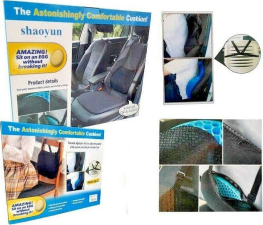 Cuscino-Sedia-Antidecubito-In-Memory-Gel-Postura-Schiena-Ufficio-Auto-Esterno