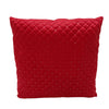 Cuscino in velluto colore rosso con pailettes per decorazioni natalizie 45 x 45 cm