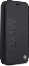 custodia-a-libro-bmw-iphone-12-mini-blu-vera-pelle