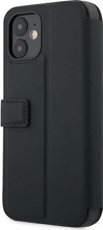 custodia-a-libro-bmw-iphone-12-mini-blu-vera-pelle