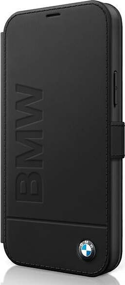custodia-a-libro-bmw-iphone-12-mini-nera-vera-pelle
