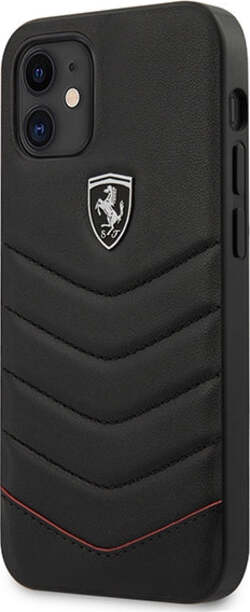 custodia-a-libro-ferrari-iphone-12-mni-vera-pelle-nera