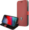 custodia-a-libro-ferrari-iphone-12-mni-vera-pelle-rossa