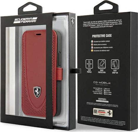 custodia-a-libro-ferrari-iphone-12-mni-vera-pelle-rossa