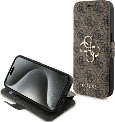 custodia-a-libro-guess-iphone-15-pro-brown