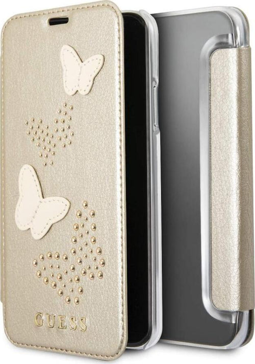 custodia-a-libro-guess-iphone-x/xs-studs-&-sparkles-gold