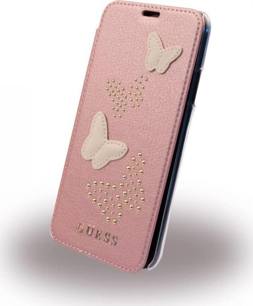 custodia-a-libro-guess-iphone-x/xs-studs-&-sparkles-rose-gold