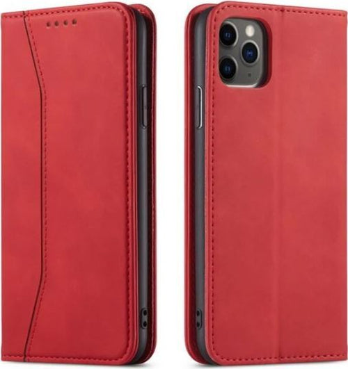 custodia-a-libro-iphone-14-con-porta-carte-di-credito-chiusura-magnetica-rossa