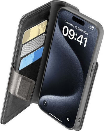 custodia-a-libro-iphone-16-pro-nera-con-porta-carte-di-credito