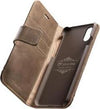 custodia-a-libro-iphone-x-/xs-vera-pelle-marrone