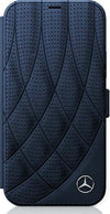 custodia-a-libro-mercedes-iphone-12-pro-max-blu-vera-pelle