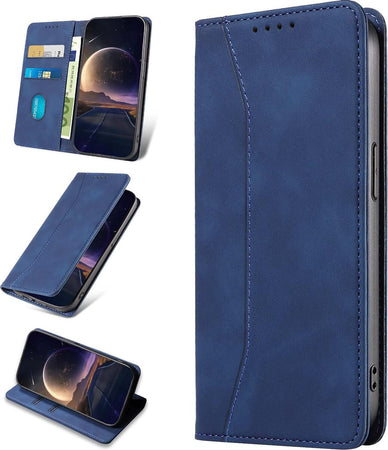 custodia-a-libro-samsung-S23-con-porta-carte-di-credito-chiusura-magnetica-blu