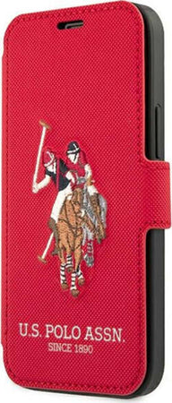 custodia-a-libro-u.s.-polo-iphone-12-mini-rossa