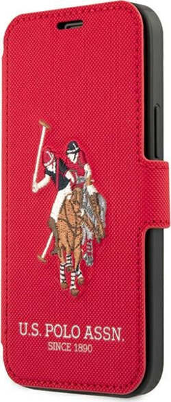custodia-a-libro-u.s.-polo-iphone-12-mini-rossa