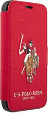 custodia-a-libro-u.s.-polo-iphone-12-mini-rossa