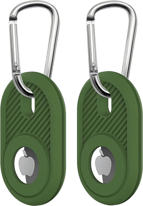 Custodia AirTags Locator Tracker con Portachiavi Verde Scuro Elettronica/Cuffie auricolari e accessori/Custodie Liquidator Italia - Nicosia, Commerciovirtuoso.it