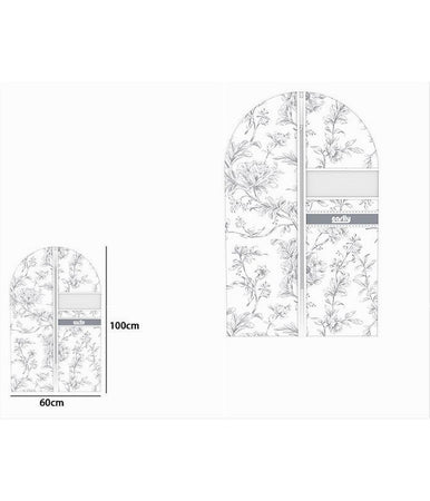 Custodia Copriabito Porta Abito Vestito Giacca Viaggi 60 X 100 Cm Fantasia 87327