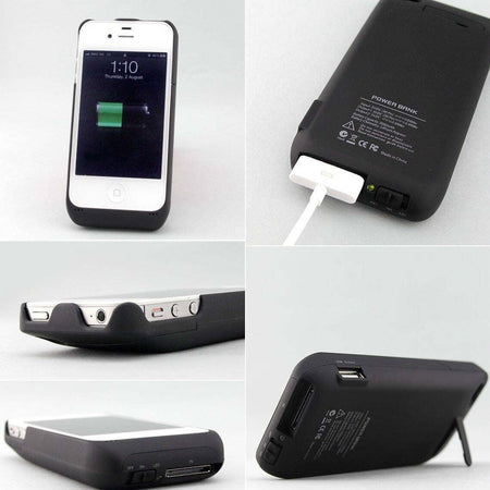CUSTODIA COVER PER IPHONE 4 E 4S CARICA STAND BATTERIA ESTERNA 1900 mAh  Trade Shop italia - Napoli, Commerciovirtuoso.it
