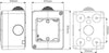 CUSTODIA-ESTERNA-IDROBOX-2-MODULI-IP40-COMPATIBILE-SERIE-BTICINO-MATIX---ETTROIT