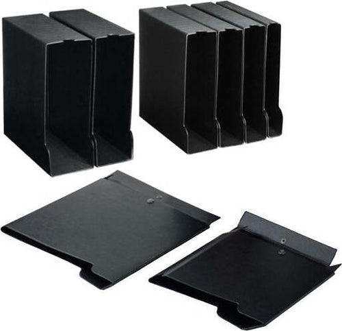 Custodia per raccoglitori 80 - 22x30 cm - dorso 11 5 cm - nero - Sei rota Cancelleria e prodotti per ufficio/Archivio ufficio e accessori per scrivania/Accessori da scrivania e archiviazione/Porta raccoglitori Eurocartuccia - Pavullo, Commerciovirtuoso.it