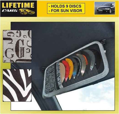 Custodia-Porta-CD-DVD-Auto-per-Visiera-Parasole-9-Posti-con-Posto-Porta-Fogli