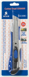 Cutter Dual System SX 6600 - larghezza lama 18 mm - Artiglio Fai da te/Utensili elettrici e a mano/Utensili a mano/Coltelli/Coltelli multiuso Eurocartuccia - Pavullo, Commerciovirtuoso.it