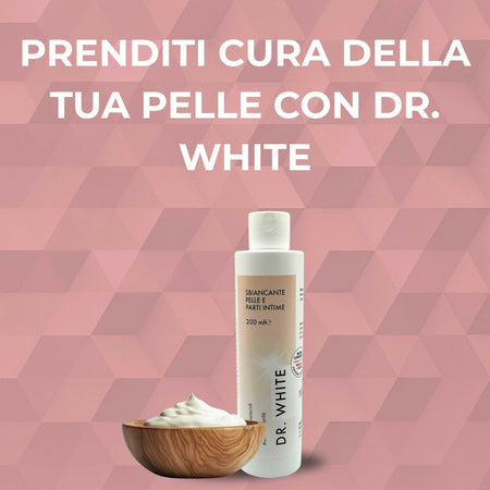 Dr White Crema Sbiancante Parti Intime – Schiarente Intimo per Uomo e Donna – Rimuove Macchie e Uniforma il Tono della Pelle – 100ml – AlohaLabs