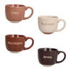 TOGNANA Confezione 4 tazze caffè senza piatto 100 cc Barista Multicolor