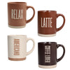 TOGNANA Confezione 4 Mug 450 cc Barista Multicolor