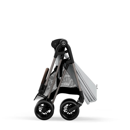 Passeggino Cybex Gold Melio Tpe e Manico Pelle-Fog Grey