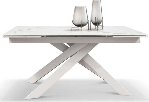 CYGNUS---tavolo-da-pranzo-allungabile-cm-90-x-160/200/240-x-76-Bianco-Milani-Home