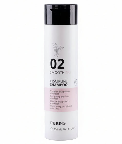 Shampoo Anticrespo Disciplinante Puring Smoothing – Con Cheratina e Olio d’Oliva, Capelli Lisci, Morbidi e Luminosi
