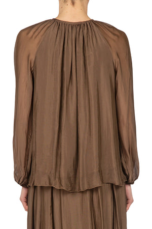 SOLOTRE Solotre - Blusa - 450761 - Cioccolato da donna