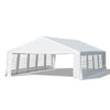 gazebo giardino esterno struttura completa 10x6m per feste sagre eventi cerimonie ristorante pub bar Tendone copertura con Pareti Rimovibili Porte e 6 Finestre armadio Bianco F100110-047WA