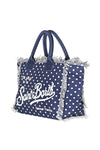 MC2 SAINT BARTH MC2 Saint Barth - Borsa grande - 450958 - Blu/Bianco da donna
