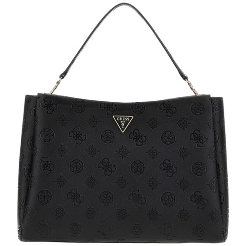 Guess borsa a mano nera 4G Logo peony TISHA HWPD7764070BLO