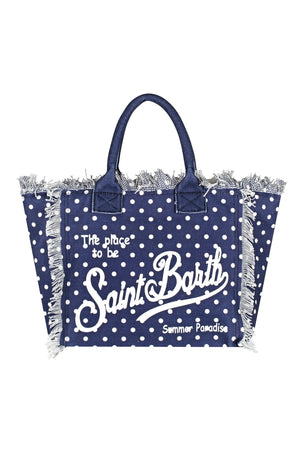 MC2 SAINT BARTH MC2 Saint Barth - Borsa grande - 450958 - Blu/Bianco da donna