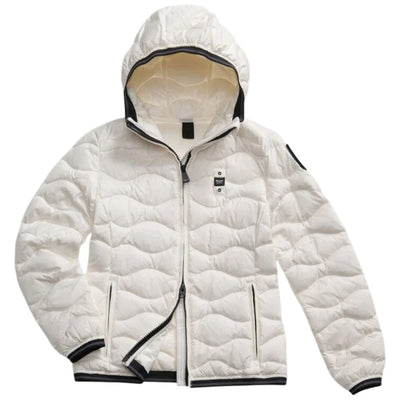 Blauer piumino bianco Camelia 25WBLDC03095