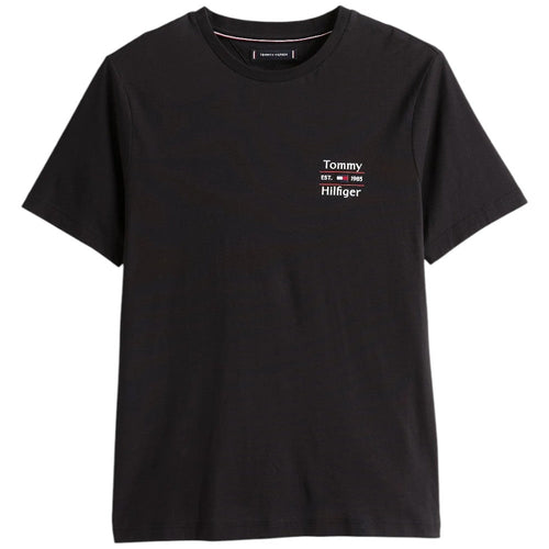 Tommy Hilfiger t-shirt nera con stampa MW0MW38622BDS T-shirt Tommy Hilfiger