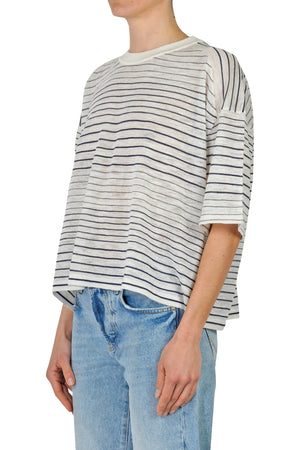 ROBERTO COLLINA Roberto Collina - T-shirt - 450001 - Ecru/Navy da donna