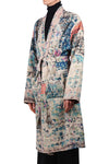 LA FEMME BLANCHE La Femme Blanche - Kimono - 470161 - Grigio/Petrolio da donna