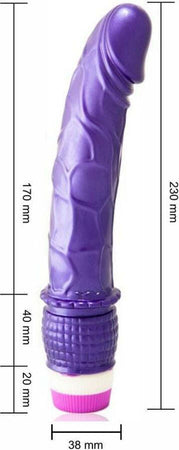 D47-194158 Waves Of Pleasure Fantasy Vibe Fallo Realistico Economico Morbido Vibraotre Viola 23 Cm Salute e cura della persona/Erotismo e contraccezione/Sex toys/Vibratori/Vibratori classici Kondorama - Martinsicuro, Commerciovirtuoso.it